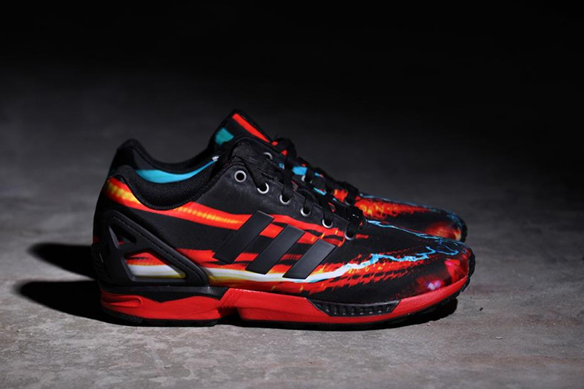 adidas zx flux blue camo