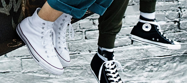 style white high top converse