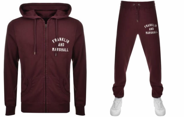 bright coloured tracksuits