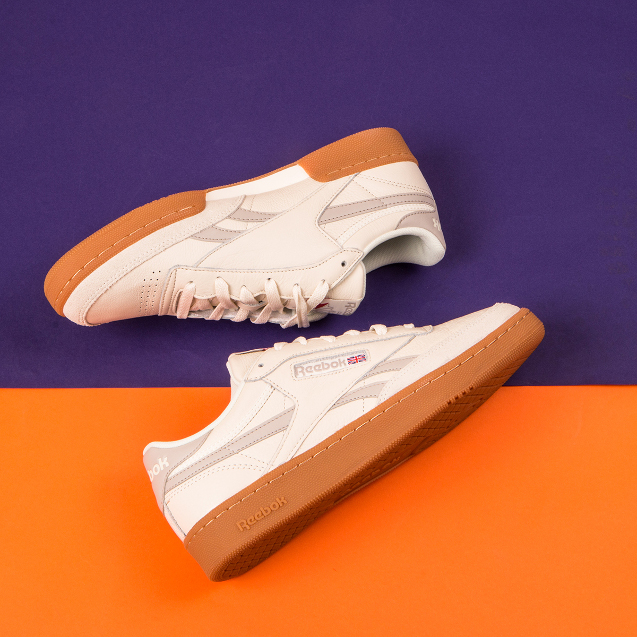 reebok classic suede gum sole trainers