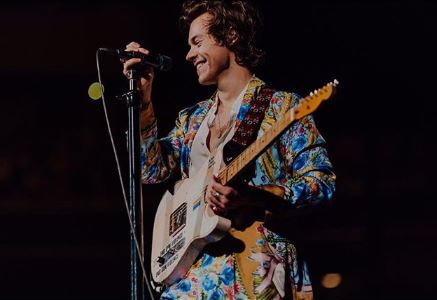 Harry Styles in Floral Suit